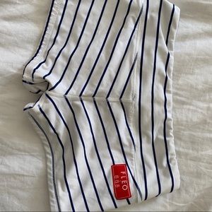 FLEO CROSSFIT shorts, blue sailor stripe